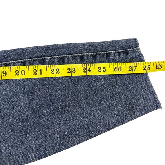 Judy Blue Jeans Women’s Sz 5/27 Relaxed Fit Stretch Blue Mid Rise Denim Raw Hem - Picture 5 of 7